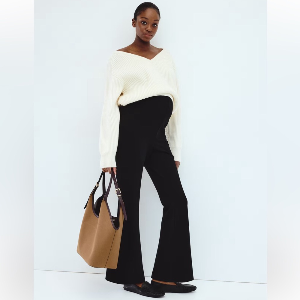H&M Maternity Women’s MAMA FLARED PONTE LEGGINGS